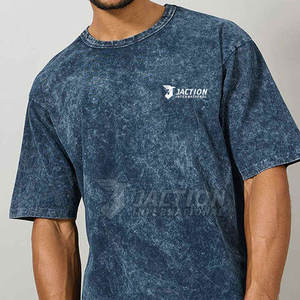 Nouveau Style imprimé Deign 100% coton coupe ample lavage à l'acide T-Shirts taille personnalisée meilleure qualité T-Shirt pour hommes en gros - Product Image 5