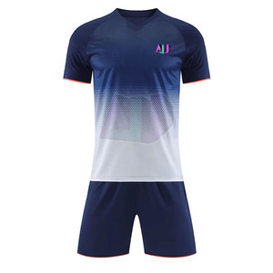 Conjunto de Uniforme de Fútbol Personalizado de Alta Calidad, 100% Poliéster, Corte Automatizado, Transpirable, Ligero, Adecuado para Entrenamiento de Equipos - Product Image 1