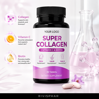 Complément Alimentaire Beauté Cheveux Ongles Santé Vitamines Antioxydants Collagène 60 Comprimés/Flacon pour Adultes pour un Bien-être Optimal