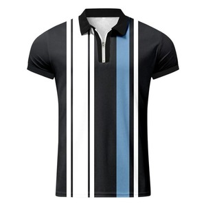 Polo pour homme en tissu haut de gamme sport golf, style décontracté, polo à col zippé, nouveauté 2025 - Product Image 3