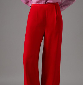 2025 Spring and Summer Women's High Waist Long Pants Straight Wide Leg <b>Trousers</b> Ladies Casual Loose Pants - Product Image 2