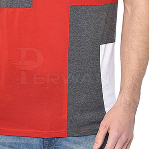 T-shirts sur mesure pour hommes, haute qualité, service OEM, séchage rapide, fabrication sur commande, vente en gros, matière polyester/coton en stock - Product Image 6