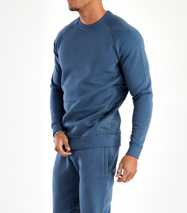 Manufacturer Wholesale Heavyweight Fleece Sweatsuit 2 Piece Hoodie Crewneck Oversized Sweatshirt and Sweatpants Set <b>Jogger</b> Tracksuit for Men - Product Image 6