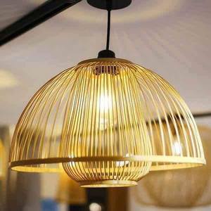 Lámpara colgante de bambú Natural vietnamita, diseño personalizado, mimbre, iluminación Natural - Product Image 5
