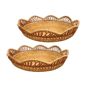 ถาดหวายขายร้อน: โซลูชั่นอเนกประสงค์และมีสไตล์สำหรับการให้บริการการจัดระเบียบและการตกแต่ง - Product Image 1