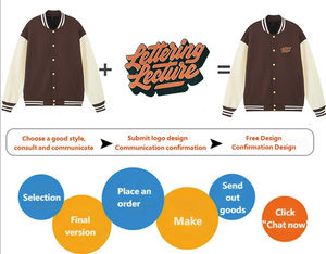 Chaqueta Universitaria Pesada para Hombre, Logotipo Bordado Personalizado, Uniforme de Equipo, Chaqueta Bomber para Escuelas, Ropa de Trabajo, Eventos, Ropa de Club - Product Image 6