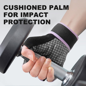 Guantes de entrenamiento de gimnasio personalizados con impresión de logotipo y etiquetas Agarre antideslizante ligero para levantamiento de pesas y entrenamiento cruzado - Product Image 5