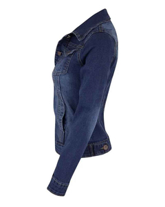 Nueva moda, abrigos y chaqueta vaquera de talla grande con botones de Color personalizado para mujer, Chaquetas vaqueras de mezclilla para mujer personalizadas para invierno 2025 - Product Image 5