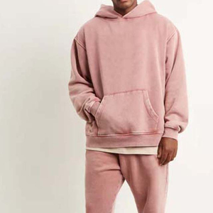 Sweat à capuche en molleton délavé vintage pour homme, personnalisé, 100% coton, coupe régulière, sweat à capuche court d'hiver - Product Image 3