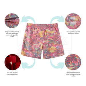 Hot Sale New Fashion Solid <b>Pattern</b> Quick Dry Beach <b>Shorts</b> High Street Style with Private Label Low Price - Product Image 3