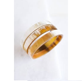 Bracelet en corne de buffle en acier inoxydable fait à la main pour femmes, bracelet en corne de buffle avec un style unique, bijoux pour anniversaire et nouvel an - Product Image 4