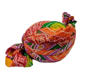 Rajasthani ผ้าโพกหัวสำหรับผู้ชายผ้าคอตตอนแท้ - Product Image 4