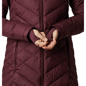 Veste d'hiver matelassée légère et décontractée pour femme, en duvet noir avec capuche, coupe ajustée, veste matelassée thermique pour femme - Product Image 6
