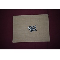 Set de table en jute brodé fait main, écologique, 33×48 cm, pour la maison, l'hôtel, le restaurant et la décoration de cuisine, disponible au meilleur prix