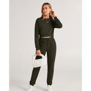 Nouveau design 2025 ensemble de survêtements d'entraînement et de jogging décontracté pour femmes dernière conception avec logo imprimé toutes saisons survêtements pour femmes - Product Image 4