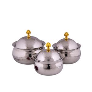 อุปกรณ์เสิร์ฟอาหารบนโต๊ะ หม้อตุ๋นโลหะ หม้อไฟ สำหรับใช้ในบ้าน โรงแรม ร้านอาหาร งานแต่งงาน งานเลี้ยง ชุดอาหารบนโต๊ะ ชุดเสิร์ฟอาหาร หม้อไฟ - Product Image 5