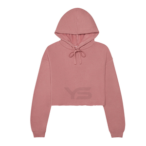 Sudadera de mujer de peso pesado con estampado personalizado con estampado serigrafiado Sudadera con capucha y mangas con estampado de logotipo - Product Image 1