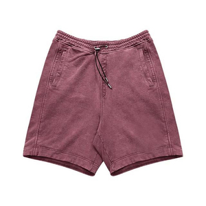 Pantalones cortos lavados con ácido desgastados vintage personalizados para hombre, pantalones cortos de jogging de algodón pesado, ropa de calle XS 3XL, pantalones cortos con patrón sólido 2025 - Product Image 1