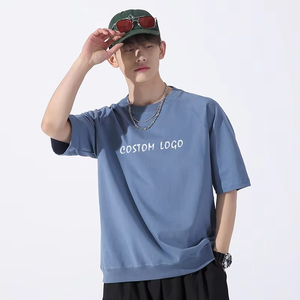 T-shirts simples populaires pour hommes Vêtements en coton de haute qualité doux et confortables pour un usage quotidien avec impression OEM personnalisée - Product Image 3