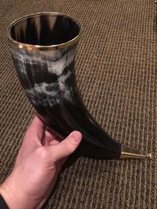 Taza para beber con cuerno de búfalo vikingo personalizada, venta al por mayor, taza con cuerno de búfalo vikingo terminada a mano por el fabricante SCI - Product Image 4