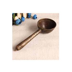 Ustensiles de cuisine en bois concepteur longue louche ronde à poignée solide couleur bois naturel pour ensemble de louche de cuisine - Product Image 1