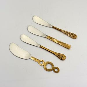 Hot Selling Cheese Knife Set Cheese Slice Spreader Different Design Stainless Steel Handle Metal Material Packed <b>Box</b> <b>Cheap</b> Price - Product Image 6