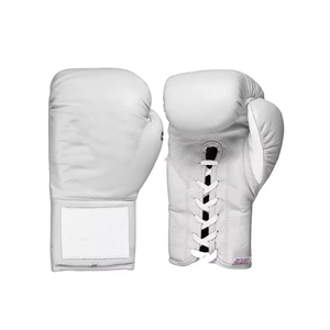 Gants de boxe en cuir véritable à lacets et multi-teintes sur mesure Gants de boxe professionnels en cuir à lacets - Product Image 6