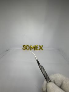 Pinzas para extensiones de pestañas-Suministro de pestañas de acero japonés plateado - Product Image 5