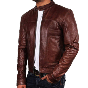 Vestes en cuir denim respirantes et décontractées OEM de meilleure qualité pour hommes avec motif - Product Image 3