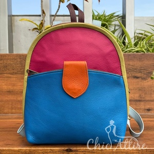 Nouveau sac à dos pour femmes en cuir recyclé de grande capacité de haute qualité loisirs en cuir coloré voyage d'affaires sacs à dos convertibles - Product Image 1