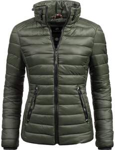 Chaqueta Acolchada con Capucha para Mujer, Diseño de Invierno, Bordado de Letras, Cierre de Cremallera, Tejido Acolchado, Transpirable y Resistente al Viento - Product Image 4