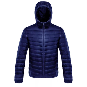 Chaqueta acolchada con capucha impermeable de lona de alta calidad para hombre, ropa de abrigo rellena de poliéster duradero para deportes informales de invierno - Product Image 1