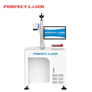 Máquina de marcação/gravura/impressão a laser com código de barras e número de série de joias de ouro e prata com equipamento de computador