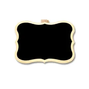 Blackboards For Kids Chalk Writing Doodle Drawing Black Board Wall Mounted Wooden Sign Frames Tablet Notice Board
