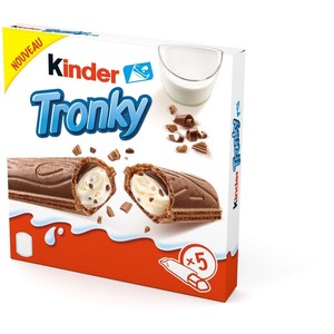 Fournisseur direct de Ferrero KinderTronky Boîte de 5 90g Chocolat au lait, Biscuit croustillant Confiserie, Friandises sucrées Enfants et adultes - Product Image 2