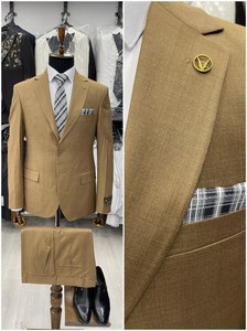 Costume de smoking trois pièces noir de haute qualité pour homme, style italien, coupe ajustée, blazer, gilet et pantalon, pour mariage, bal et affaires - Product Image 6