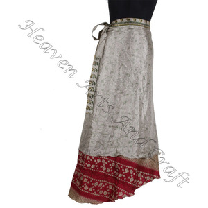 กระโปรงผ้าไหมยาว38นิ้วผ้าลายลูกไม้2ชั้นสไตล์โบฮีเมียนเชือกแขวนคอเซ็กซี่สำหรับขนาดพลัสไซส์ - Product Image 2