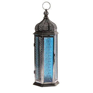 Lanterne Marocaine Multi Couleur Verre et Métal Fer Maison Vaisselle Lanterne Plus Grande Qualité Top Vente Fait Main En Vrac - Product Image 3