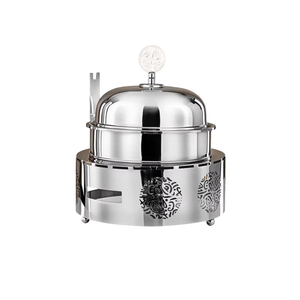 Plato de frotamiento a precios asequibles con tapa Calentador de alimentos de buffet de forma redonda para usos de servicio de alimentos por exportadores - Product Image 3