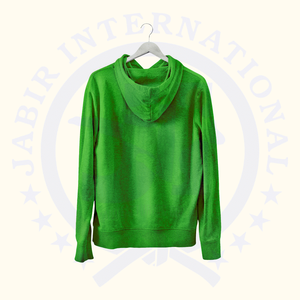 Sudadera con capucha de algodón 100% de gran tamaño personalizada, jersey con hombros caídos, ropa de calle, sudaderas con capucha sólidas de invierno con diamantes de imitación digitales - Product Image 2