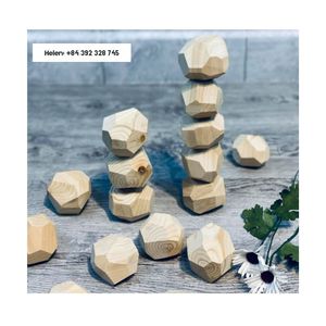 Tumi Ishi Wood <b>Building</b> Blocks for Children and Adults - Tumi Ishi 11 Piece Wood Rock Set - Balancing Blocks - Natural Wood <b>Toy</b> - Product Image 5