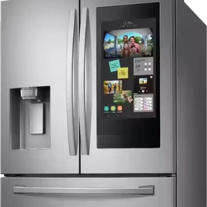 Réfrigérateur de qualité 28 pieds cubes à porte française en acier inoxydable avec écran tactile Outil de 4 pieds - Product Image 1