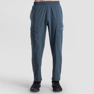 Pantalon de style streetwear Atlas gris foncé, taille XL, 100% coton avec fermetures éclair, plis et lavage coloré pour l'hiver - Product Image 1