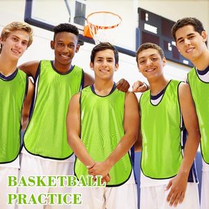 12ชิ้นเสื้อทีมฟุตบอลและบาสเก็ตบอลลาย Pinnies scrimmage & pennies อุปกรณ์การฝึกอบรม - Product Image 3