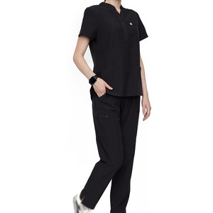 Best Sale Nursing <b>Scrub</b> Suit <b>Set</b> For Hospital Women <b>Scrub</b> <b>Set</b> Custom Made Nursing <b>Scrub</b> Suit Low Price <b>Set</b> - Product Image 2