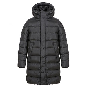 Chaqueta acolchada con cuello levantado personalizada OEM de alta calidad para hombre, ropa informal brillante con capucha para invierno, chaquetas acolchadas personalizadas al por mayor - Product Image 3