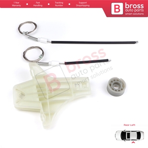 Kit de réparation de lève-vitre arrière gauche BWR304 pour Jetta Golf MK5 A5 1K R32 GTI Rabbit Plus 5M1 1K4839461 - Product Image 2