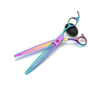 Ciseaux de toilettage pour animaux de compagnie ANAAIF professionnels, 8,0 pouces, en acier inoxydable réutilisable, réglables, sûrs, plusieurs couleurs, pour le toilettage des chiens et des chats - Product Image 3