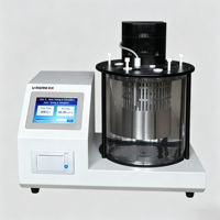 Testeur de viscosité cinématique intelligent YX-760Y à PID flou, équipement d'analyse de la viscosité du pétrole, machine d'analyse de laboratoire ASTM