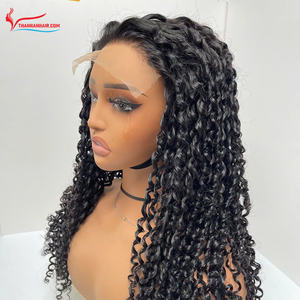 Perruque de fermeture de dentelle transparente Offre Spéciale bouclée 100% extensions de cheveux vietnamiens pas d'enchevêtrement pas de perte Texture personnalisée en gros - Product Image 3